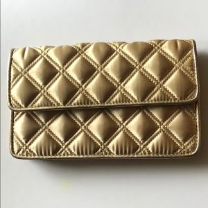 Jacobs by Marc Jacobs Gold Quilted Long Wallet